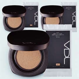 Anjumain VDL Expert Perfect Fit Cushion Foundation Original 15g + Refill 15g Set, A03, 3 pieces / 브이디엘 엑스퍼트 퍼펙트 핏 쿠션 파운데이션 본품 15g + 리필 15g 세트, A03, 3개
