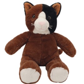 Calico Kitty Cat Plush Soft Toy - 16"/40cm - Build your own Teddy Bear Making Kit - no sew