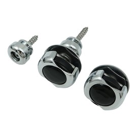 Alnicov Dual Design Guitar Strap Locks Security Quick Release Guitar Strap Buckle Lock Button for Electric Acoustic Guitar, Bass, Ukulele Strap