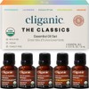 Cliganic Set de 5 Aceites Esenciales Orgánicos para Difusor, 15