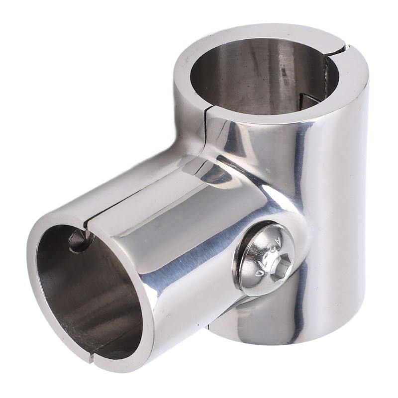 90° T Tee Tube Pipe Connector 1in/25.4mm ID Separable Stainless