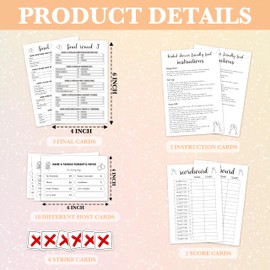 Bridal Shower Friendly Feud Game for Adults, Bridal Shower Game Prizes, Wedding Shower Games for Reception and Guests, Bridal Shower Decorations, Engagement Party Games -02