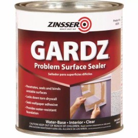 Zinsser (3)- Qt Zinsser Gardz Water - Base Repair Restore Damaged Drywall Sealer Z2304