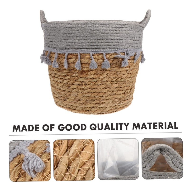 Alipis 1Pc Hand Woven Woven Fruit Basket Simple Decorative Vegetable