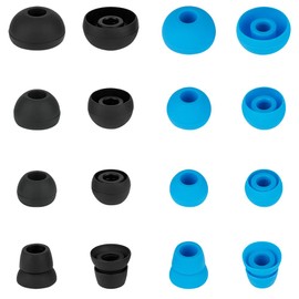 Silicone Ear Tips Earbuds Replacement Tips Compatible with Powerbeats 1/2/3 Wireless Beats by Dre Headphones,Earbud Cap (8 Pairs