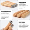 TopHomer 20 Pieces Wooden File Handle, Safety File Handle with