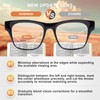 OuShiun Photochromic Progressive Reading Glasses for Women Men, Transition Multifocal