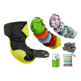 Pañales Ecológicos Interior Bambú Reutilizables Kit Basico                                                                                            