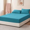 RUIKASI King Fitted Sheet Deep - Teal Bottom Sheet for