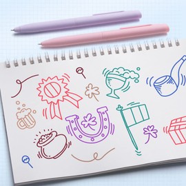 6pcs Colored Gel Pens, Quick Dry Ink Pen Fine Point 0.5mm Smooth Writing Pens, 6 Pastel Neutral Pen Rollerball Pens for School Supplies Journaling Notetaking Stationery.