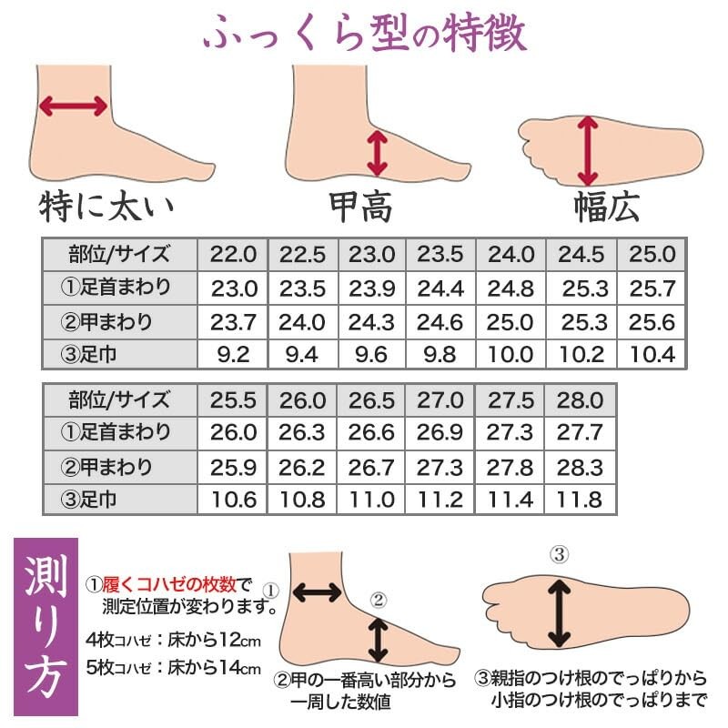 Fukusuke 7000-000 Cotton Calico Tabi Socks, 4 Pieces, Soft Lined,