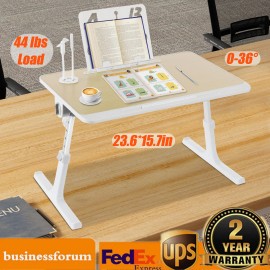 Adjustable Laptop Table Stand Lap Tray Sofa Bed Notebook Computer Foldable Desk