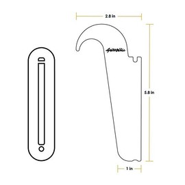 Shepps GNARWALL Concealed Wooden Surfboard Wall Mount - For Shortboard, Longboards and Surfers with FCS/Future/US Box Plug - Hidden Surfboard Wall Rack (Charcoal, Future)