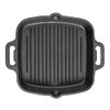 Highkind Pre-Seasoned Cast Iron Grill Pan (10.5 Inches) Square Grill