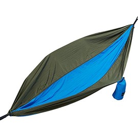 Black Mountain Products Two Person Parachute Camping Hammock with Nautical Grade Tree Ropes