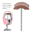 Cikonielf Headphone Stand Headphone Holder Walnut Wood Headphone Holder Aluminium