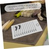 Beavorty False Eyelash Display Board Acrylic Grafting Eyelash Pallet Portable