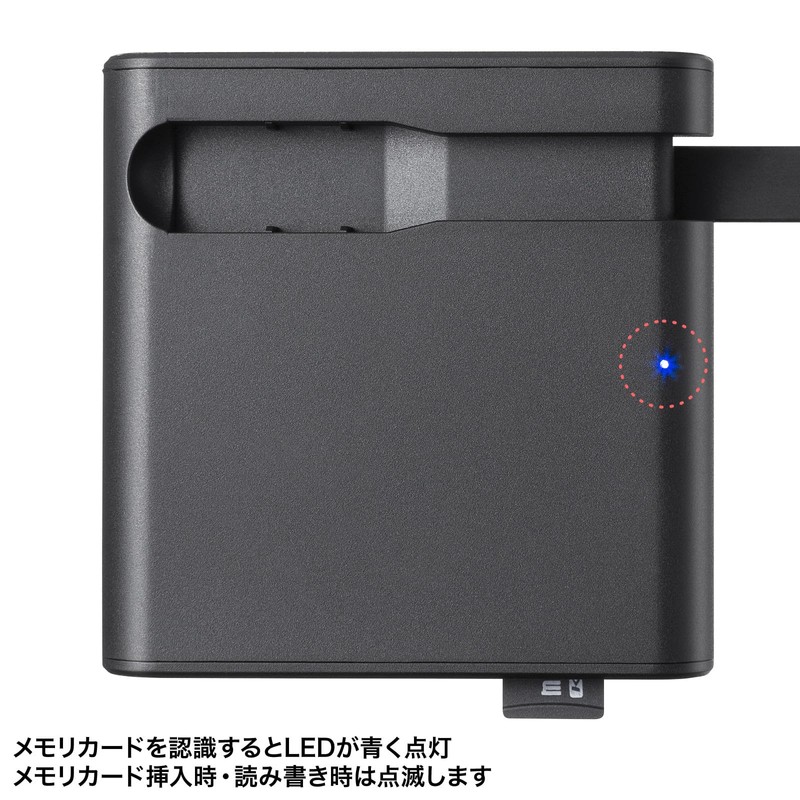 Sanwa Supply SD4.0 UHS-II Compatible Type-C Card Reader ADR-3TCML41BK