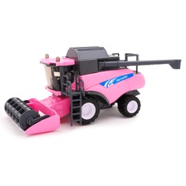 Toyland® 1:32 Scale Friction Powered Pink Combine Harvester - Farm Toys - 25cm x 11cm (10" x 4.4")