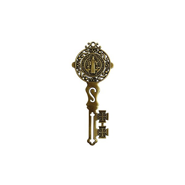 Big Saint Benedict Key for Home Protection Wall Decor Hang on Door House Blessing