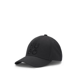 HUGO Men's Jude Stacked Cap, Black 1