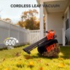 AIVOLT Cordless Leaf Blower Vacuum Mulcher 3-in-1 Leaf Vacuum with