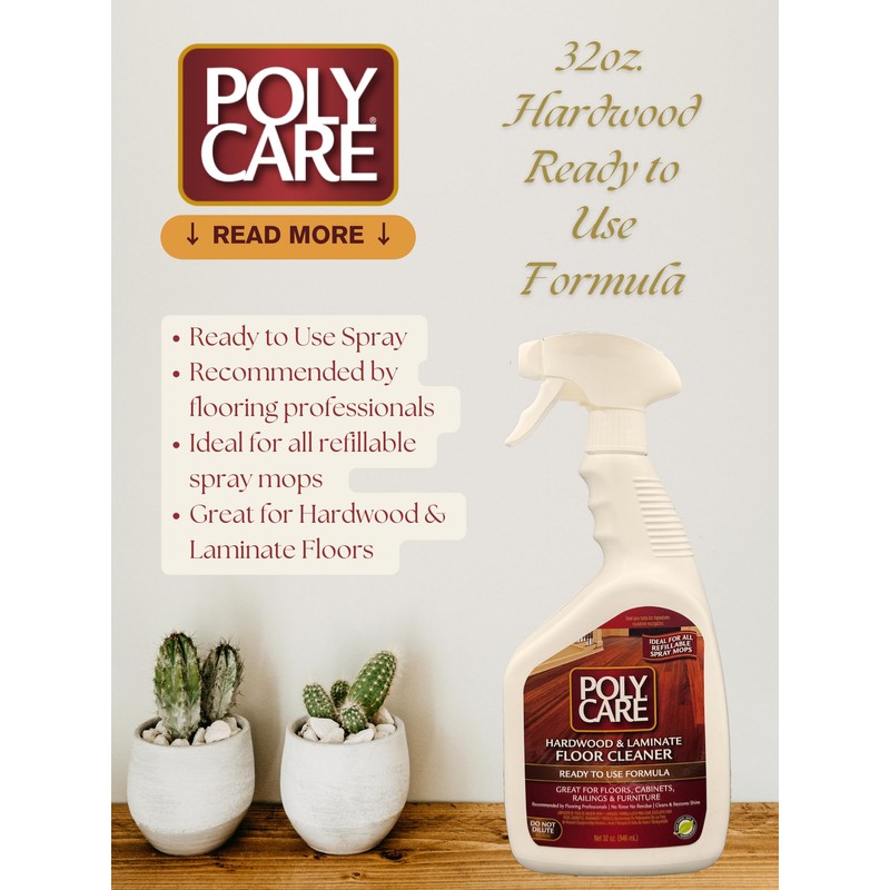 PolyCare Ready-to-Use Floor Cleaner, 32oz-1qt