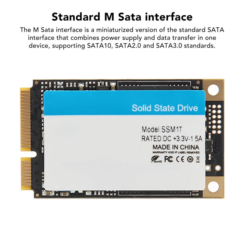 MSATA SSD 500MB/S Read Speed 450MB/S Write Speed High Speed
