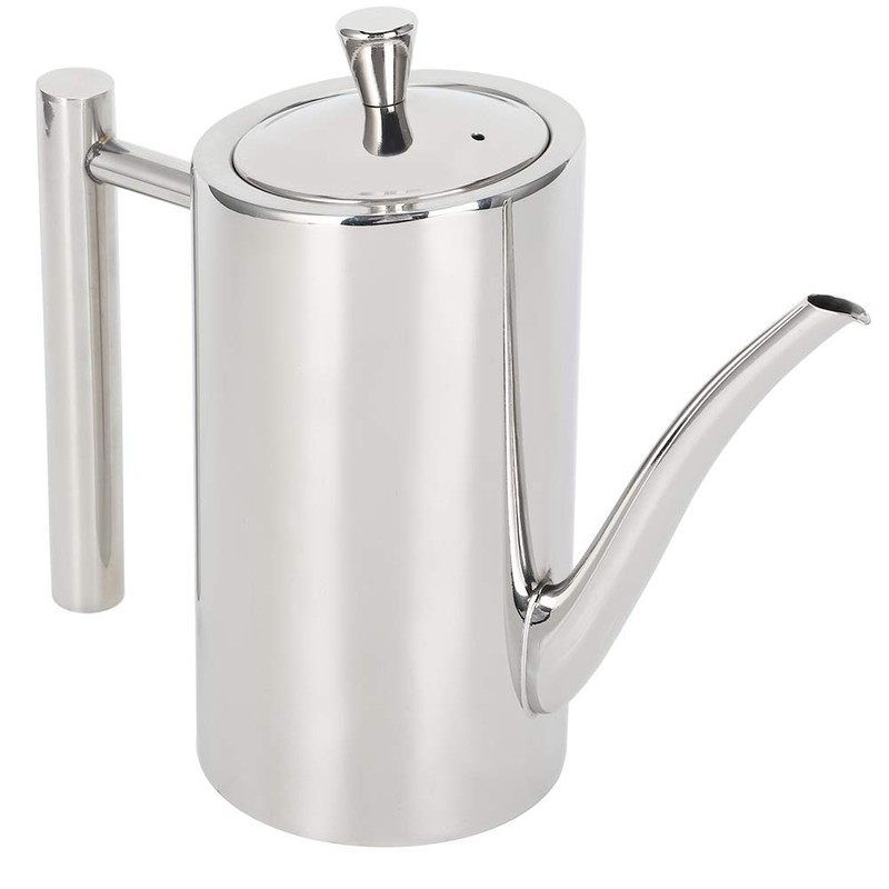 Natudeco Oil Pot Kitchen Oil Bottle Stainless Steel Dustproof Leak-proof