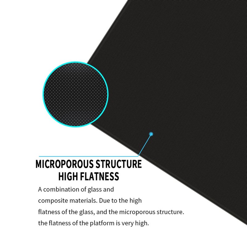 3D Printer Glass Platform 120x120x4mm Microporous Coating Strong Adhesion High