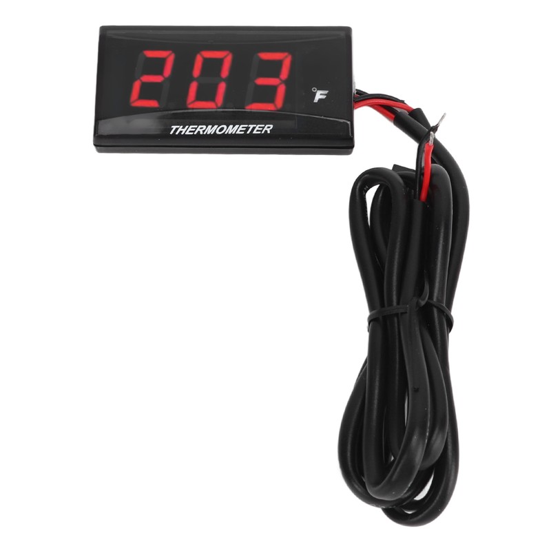 Motorcycle Digital Water Temperature Gauge Ultra Thin DC 12V LCD