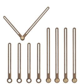 Uxcell 5 Set Walnut Wood Clock Hands, 4.09 Inch Minute, 2.91 Inch Hour, Fit for 10 Inch Wall Clock