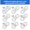 50PCS Replacement Elastic Straps for Meyson EMA Application (Blue, 17mm)