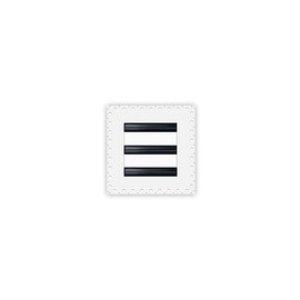 BUILDMART - 6x6 MUD-in Air Vent Cover - Drywall MUD in White Air Vent - MUD Linear Slot Diffuser - Register Grille for Ceiling and Walls - Texas Buildmart