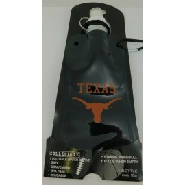 Boelter Texas Longhorns Foldable Water Bottle 16 oz Biking Hiking