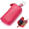 fogman Key Case, Smart Key, PU Leather, Large Capacity, 6