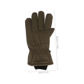 PACKOVE 1pair Insulated Gloves for Men and Women Touchscreen Gloves for Outdoor Work Skiing Snowboarding and Cycling - Grip Olive Green