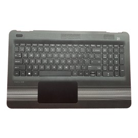 wzqrps Replacement Laptop Upper Case Palmrest Non-backlit Keyboard Touchpad Assembly Part for HP PAVILION 15-AW1 15-AW057NR 15-AU148nl 15-AY001TU 15-AW078NR 15-AU169TX 15-AU063NR 15-AU170TX 856035-001