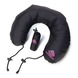 bckpckwizard Fillable Neck Pillow - Ultralight, Ideal for Travel, Outdoor & Backpacking, Black