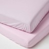 HOMESCAPES Pink Cot Bed Fitted Sheets 70 x 140 cm
