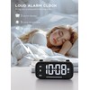 Radio Alarm Clock Besides with Bluetooth Speaker and Night Light,