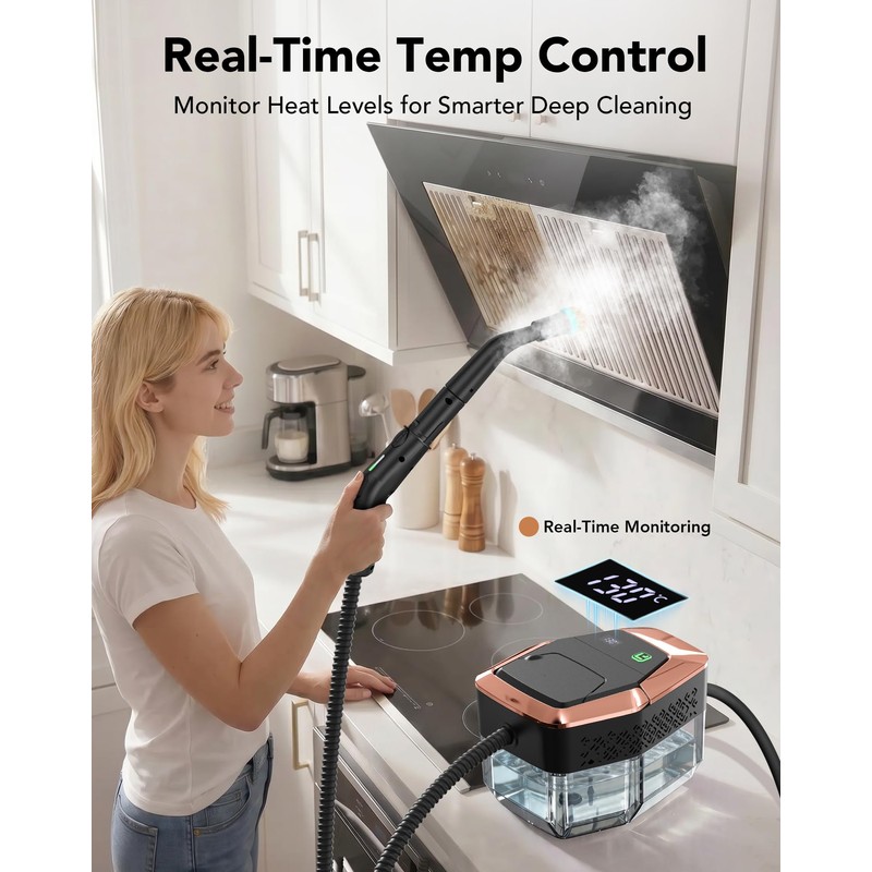 Homeasy Steam Cleaner for Home, 1500W Handheld Steamer for Cleaning