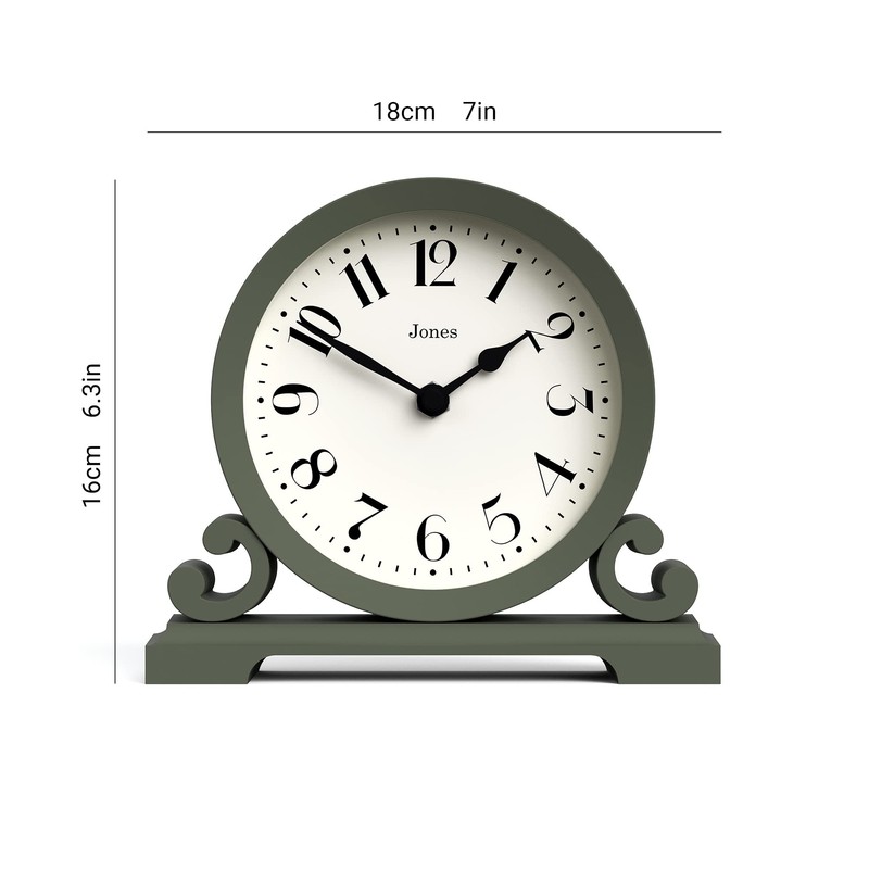 Jones Clocks® Saloon Mantel Clock - Traditional/Classic Design - Bedroom