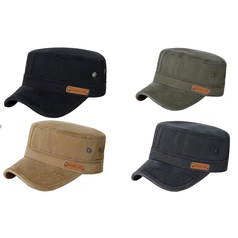 HUA YANG Army Cap Men's Cotton Military Hat Adjustable Baseball