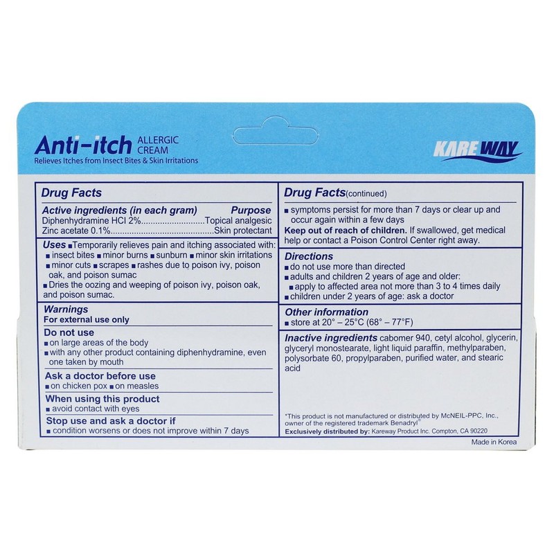Pure-Aid Anti-Itch Allergic Cream - 1oz (2 Pack)