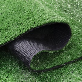Weidear Green Artificial Turf 5X20FT, 0.4 inch Fake Turf Mat, Indoor Outdoor Lawn, Patio Garden Grass Rug Dogs Pet, Synthetic Grass Carpet, Rubber Backed with Drainage Holes,Customized