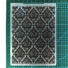 NZJ Abstract Frame Grid Line Baby Pattern Plastic Embossing Folders