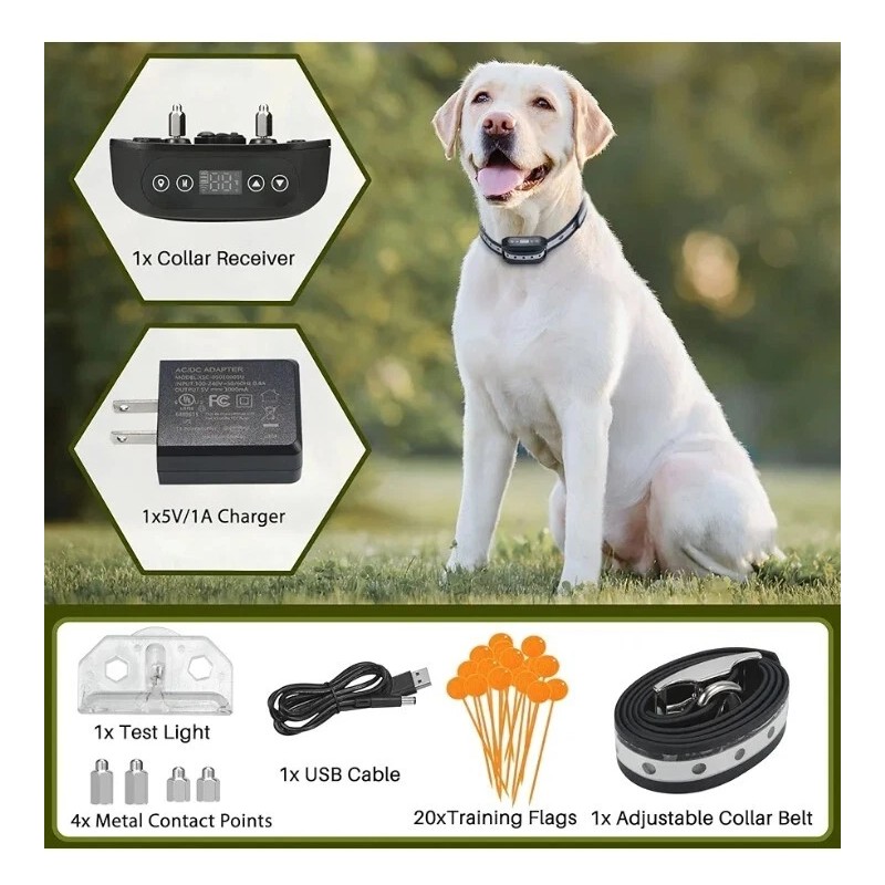 Blingbling GPS Wireless Dog Fence System, Electric Satellite Technology Pet