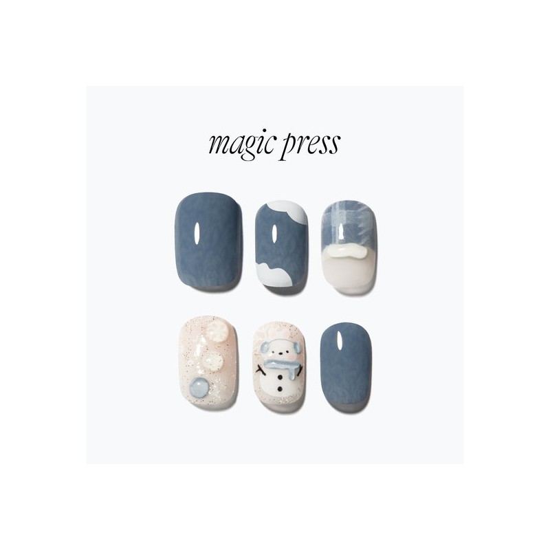 M] Dashing Diva FW Snow Bear Nail Set (3 Types)