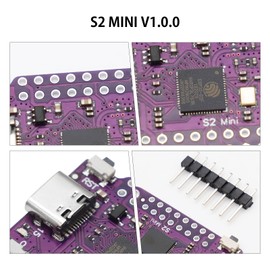 APKLVSR Pack of 5 ESP32 S2 Mini V1.0.0 Module Based on ESP32-S2FN4R2 Development Board 4MB Flash 2MB PSRAM WiFi MicroPython CircuitPython ESP-IDF for Arduino